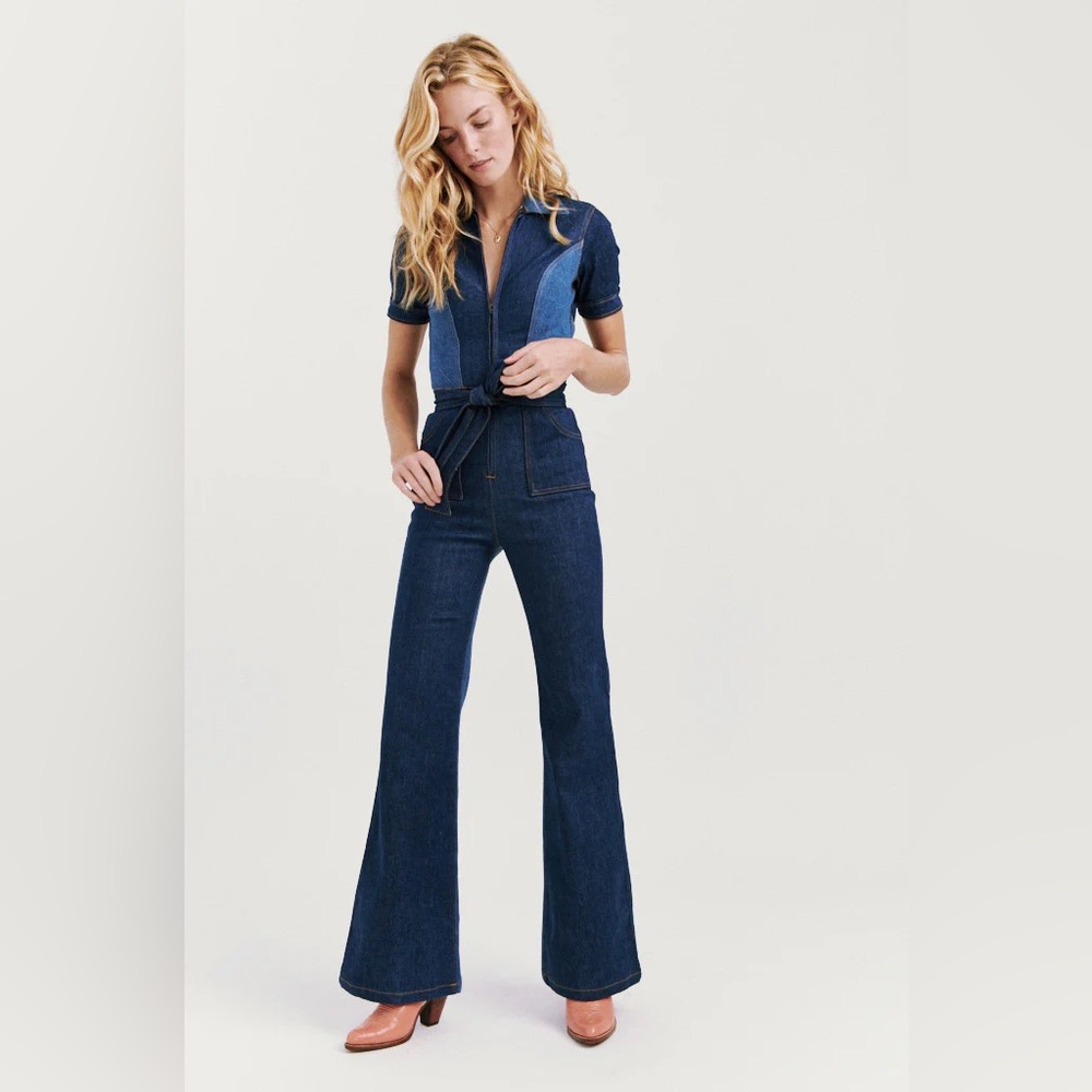 Stoned Immaculate blue jean baby denim jumpsuit in size XS